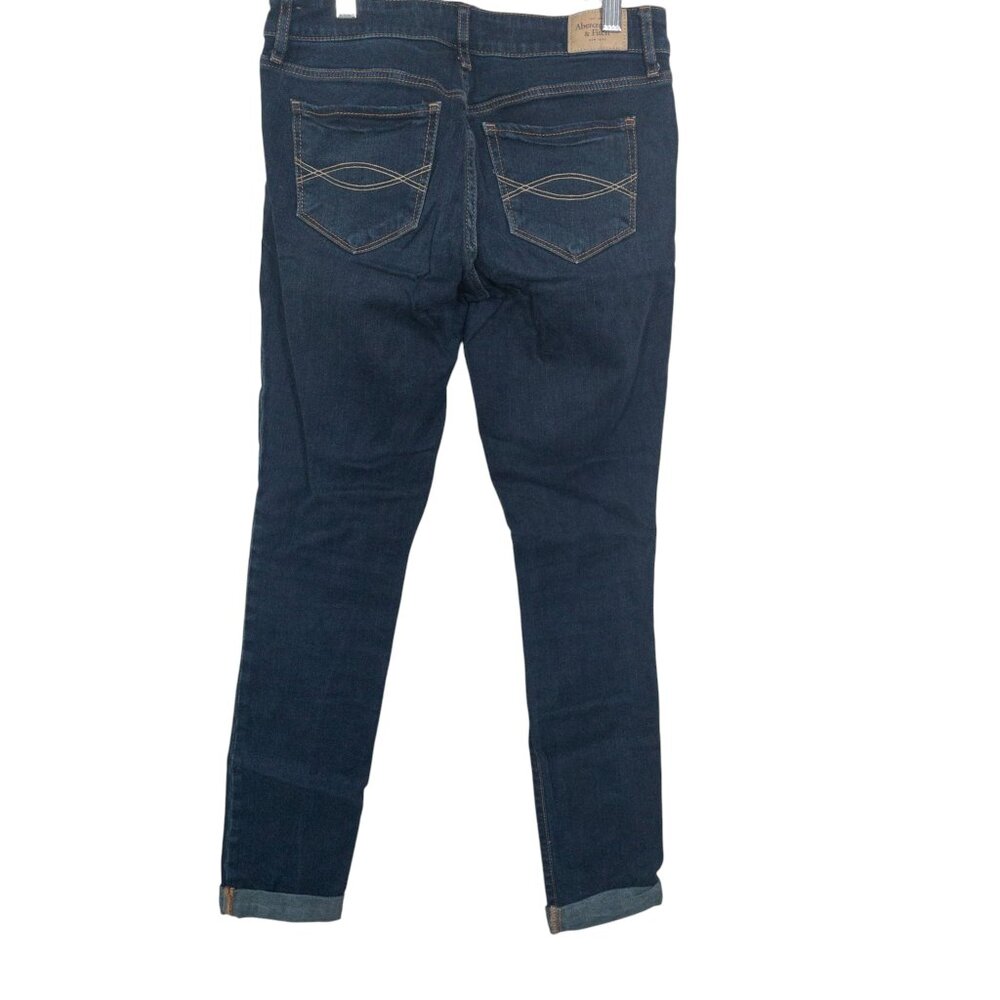 Bundle of Abercrombie Denim SZ 27 Light Wash and Dark Wash Jeans Skinny Leg Low - Picture 6 of 14